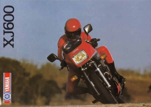 YAMAHA XJ 600 + PROSPEKT brochure + 4 Seiten + aus 11/1984