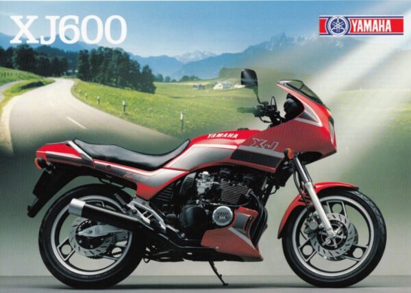 YAMAHA XJ 600 + PROSPEKT flyer + 1 Blatt / 2 Seiten + aus 1988?