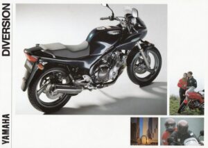 YAMAHA XJ 600 S Diversion + PROSPEKT brochure + 6 Seiten + aus 7/1991