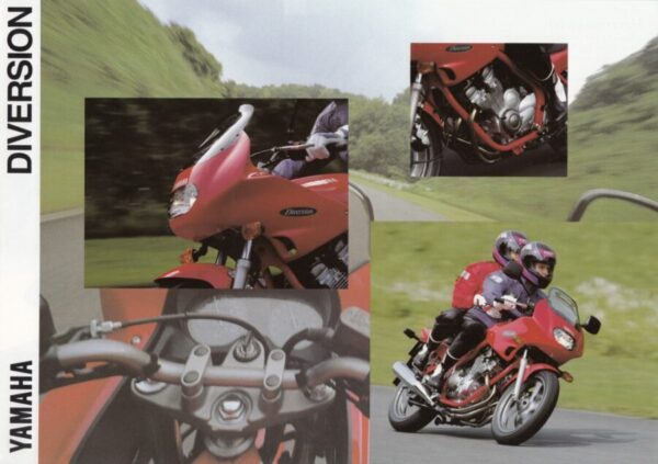 YAMAHA XJ 600 S Diversion + PROSPEKT brochure + 4 Seiten + aus 1993