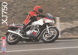 YAMAHA XJ 750 + Prospekt brochure + 4 Seiten + aus 8/1984