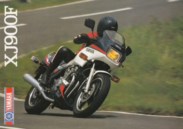 YAMAHA XJ 900 F + Prospekt brochure + 4 Seiten + aus 1985