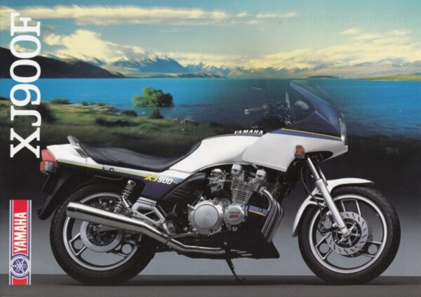 YAMAHA XJ 900 F + Prospekt brochure + 4 Seiten + aus 9/1987