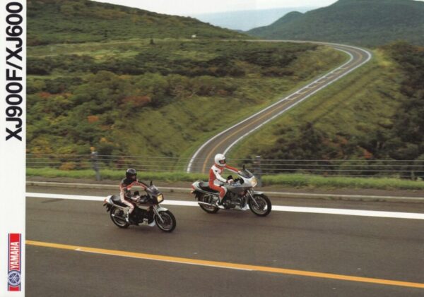 YAMAHA XJ 900 F / XJ 600 + Prospekt brochure + 4 Seiten + aus 12/1988