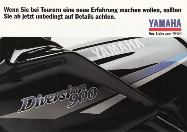 YAMAHA XJ 900 S Diversion + Prospekt brochure + 6 Seiten + aus 8/1994