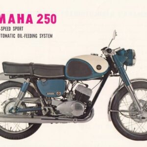 YAMAHA YDS 3 250 ccm + Prospekt flyer + 1 Blatt 2 Seiten + 1960er Jahre