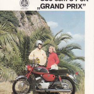 YAMAHA YR-2 Grand Prix 350 ccm + Prospekt flyer + 1 Blatt 2 Seiten + 1960er
