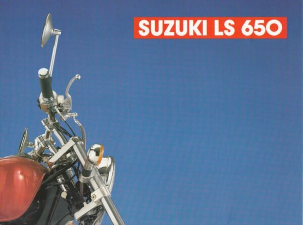SUZUKI LS 650 Savage + Falt-Prospekt brochure Poster + 8 Seiten