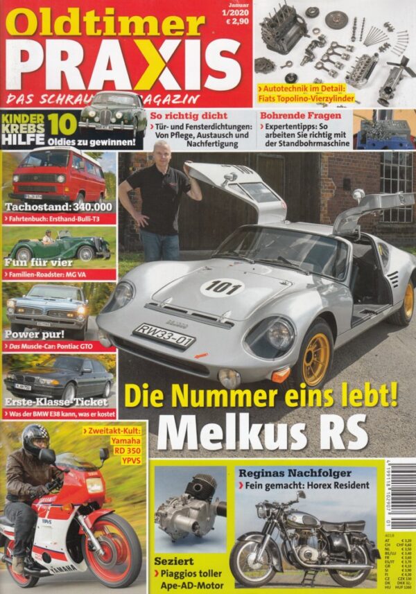 Oldtimer Praxis 01/2020 – Melkus RS 1000; Yamaha RD 350 YPVS; Horex Resident 350