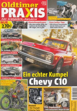 02 Oldtimer Praxis 02/2018 – Chevrolet C10 Pick-up; Vespa 160 GS /4; Universelle Z1