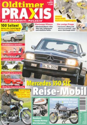 03 Oldtimer Praxis 03/2016 – Mercedes-Benz 350 SLC; Berneg Fario; BMW R45 / R65