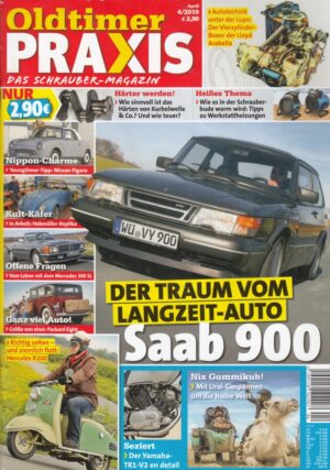 Oldtimer Praxis 04/2019 – Saab 900 turbo 16S; Hercules R 200; Ural M63 Gespann