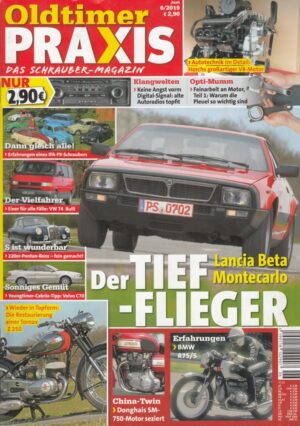 Oldtimer Praxis 06/2019 – Lancia Beta Montecarlo S2; Tornax Z 250; BMW R75/5