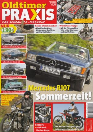 Oldtimer Praxis 09/2020 – Mercedes 350 SL; AWO/Simson 350 Eskorte; Yamaha DT 250 MX