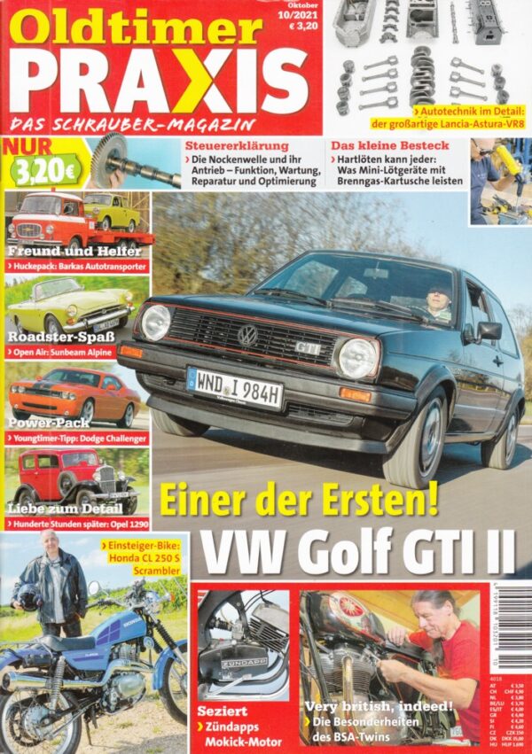 Oldtimer Praxis 10/2021 – VW Golf GTI II; Honda CL 250 S; BSA A65 Star