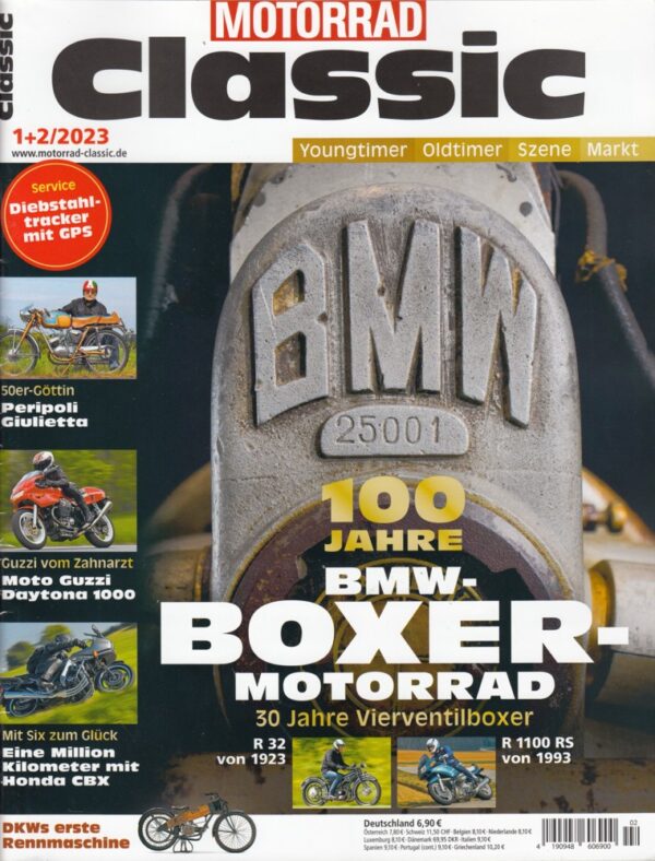 Motorrad Classic 1+2/2023 – BMW R 32 / R 1100 RS; Honda CBX