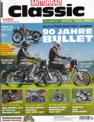 Motorrad Classic 4/2023 – Royal Enfield Bullet, Suzuki Katana, Kawasaki Zephyr