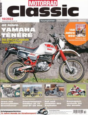 Motorrad Classic 10/2023 – Yamaha XT 600 Ténéré, Bimota YB 4 EI, Kawasaki Z 750 B
