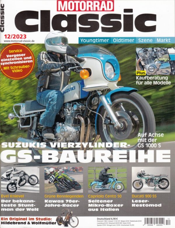 Motorrad Classic 12/2023 – Suzuki GS 1000 S, Ducati 900 SS, Capriolo Cento 50