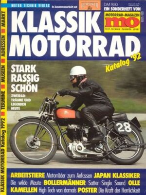 MO Klassik Motorrad 1992 – im Katalogteil 36 ausgesuchte Klassiker