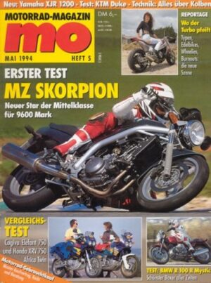 MO 5/1994 – MuZ 60 Skorpion; Yamaha XJR 1200; KTM Duke