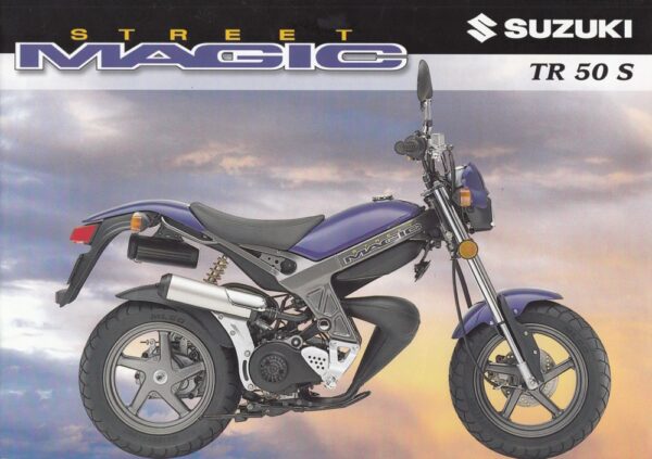 SUZUKI TR 50 S / Street Magic + Prospekt brochure + 4 Seiten + aus 10/1997