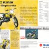 SUZUKI RM 125 + Prospekt flyer + 1 Blatt / 2 Seiten