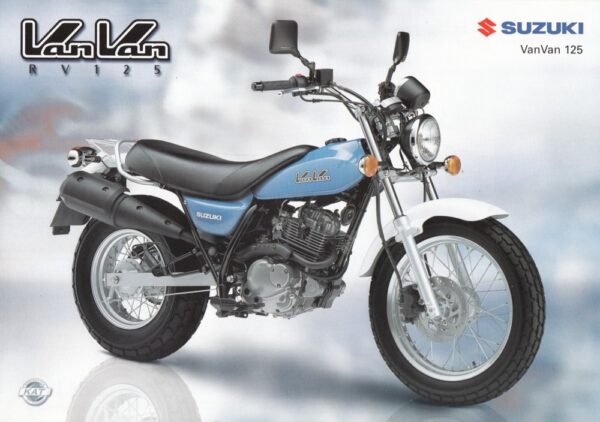 SUZUKI RV 125 / VanVan 125 + Prospekt flyer + 1 Blatt / 2 Seiten + 1/2004