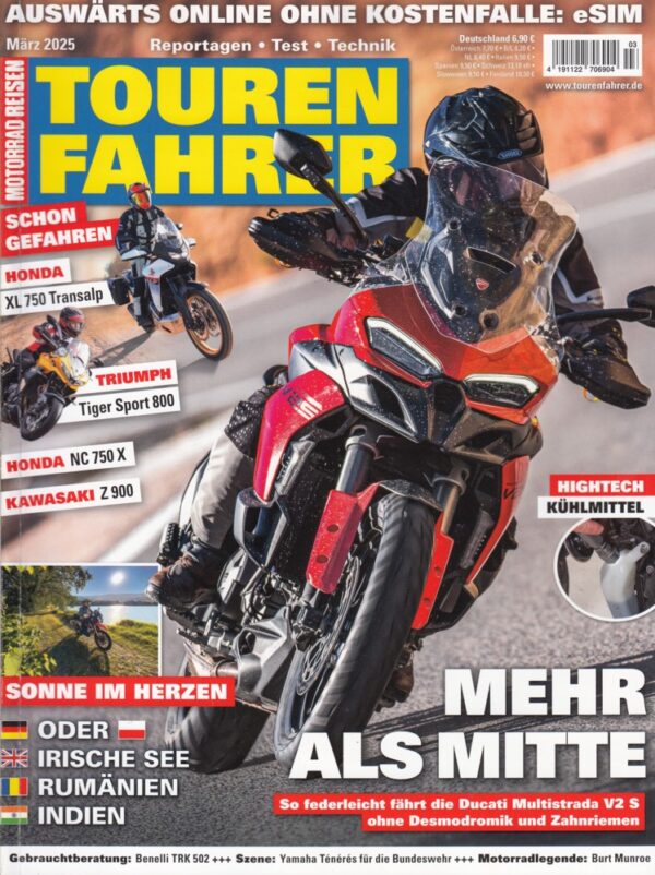 Tourenfahrer 3/2025 – Ducati Multistrada V2 S; Honda NC 750 X