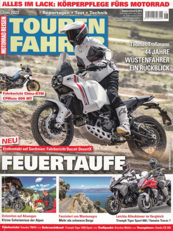 Tourenfahrer 6/2022 – Triumph Tiger Sport 660; Yamaha Tracer 7