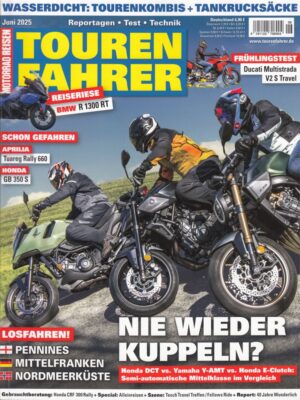 Tourenfahrer 6/2025 – Honda DCT vs. Yamaha Y-AMT vs. Honda E-Clutch