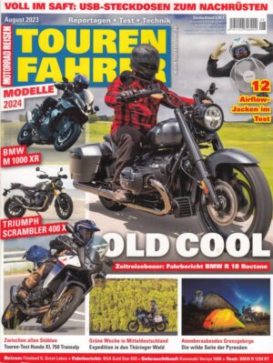 Tourenfahrer 8/2023 – BMW R 18 Roctane; Honda XL 750 Transalp