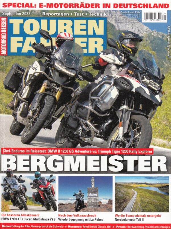 Tourenfahrer 9/2022 – BMW R 1250 GS Adventure vs. Triumph Tiger 1200