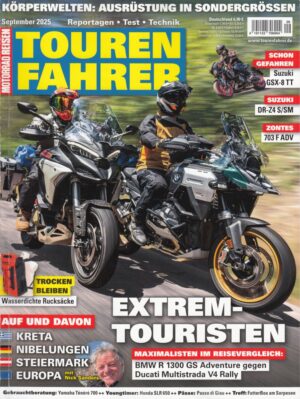 Tourenfahrer 9/2025 – BMW R 1300 GS Adv. vs. Ducati Multistrada V4 Rally