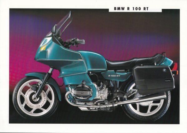 1 BMW R 100 RT + Prospekt flyer + 1 Blatt / 2 Seiten
