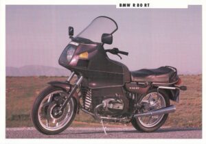 BMW R 80 RT + Prospekt flyer + 1 Blatt / 2 Seiten