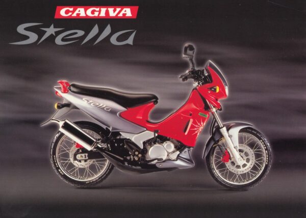 CAGIVA Stella + PROSPEKT flyer + 1 Blatt / 2 Seiten + aus 1997?