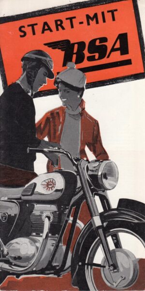1960er BSA Programm + kleiner Falt- PROSPEKT + 8 Seiten + aus den 60er-Jahren