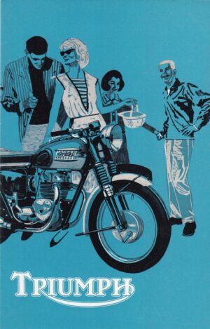TRIUMPH + Motorräder 1964 + Falt-Prospekt catalogue + 8 Seiten