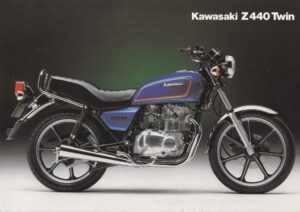 KAWASAKI Z 440 Twin + Prospekt flyer + 1 Blatt / 2 Seiten + aus 1979?