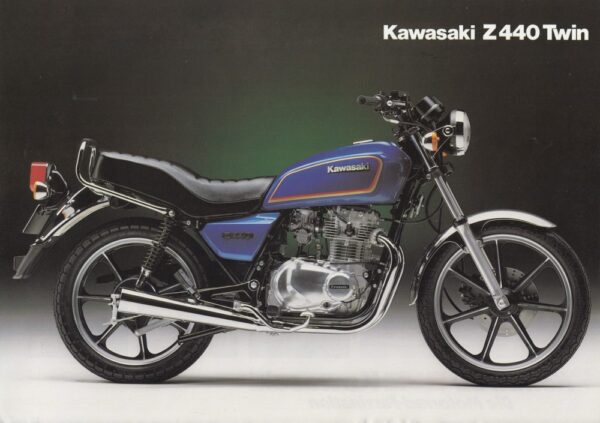 KAWASAKI Z 440 Twin + Prospekt flyer + 1 Blatt / 2 Seiten + aus 1979?
