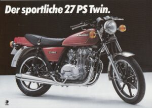 KAWASAKI Z 440 + Prospekt flyer + 1 Blatt / 2 Seiten + aus 1979?