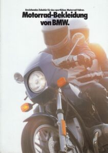 Titelseite: BMW, Motorräder Modelljahr 1981, Motorrad-Bekleidung + Prospekt + 8 Seiten