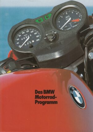 BMW, Motorräder Modelljahr 1982 + Falt-Prospekt brochure + 8 Seiten