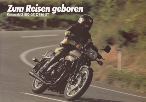 KAWASAKI Z 550 GT / Z 750 GT + Prospekt brochure + 4 Seiten + aus 1982?