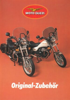 1984 vielleicht original Zubehör MOTO GUZZI + Zubehör-Katalog 1984 ? + Prospekt brochure + 4 Seiten