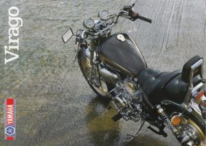 Titelseite: YAMAHA XV 1000 SE Virago + PROSPEKT brochure + 6 Seiten + aus 3/1986