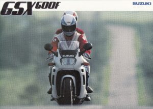 SUZUKI GSX 600 F + Prospekt brochure + 6 Seiten + aus 9/1987