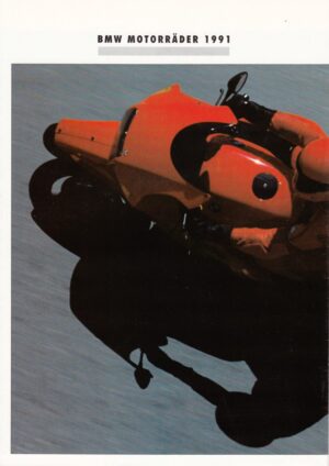 BMW, Motorräder Modelljahr 1991 + Prospekt brochure POSTER + 16 Seiten