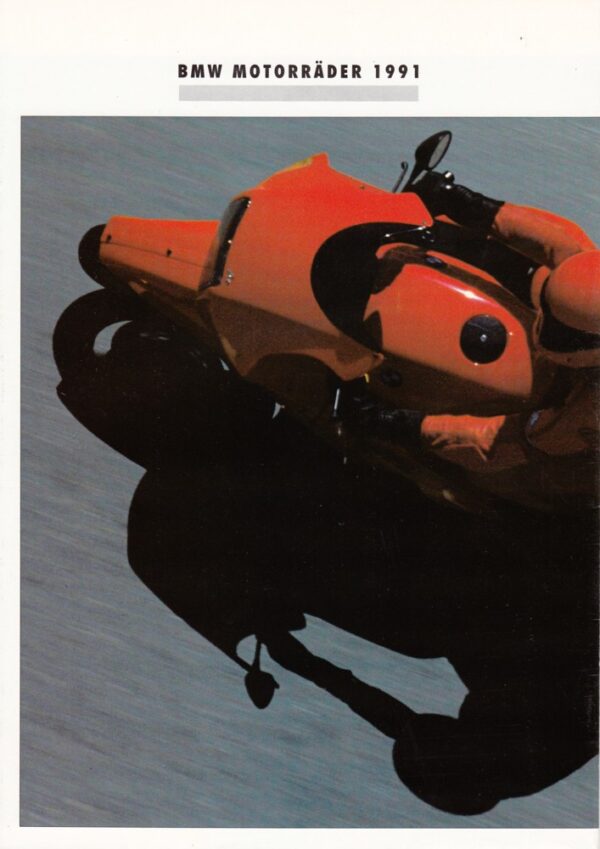 BMW, Motorräder Modelljahr 1991 + Prospekt brochure POSTER + 16 Seiten